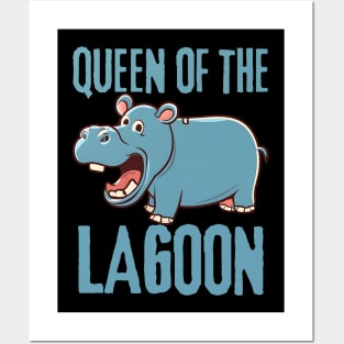 Hippo Queen of the Lagoon Posters and Art